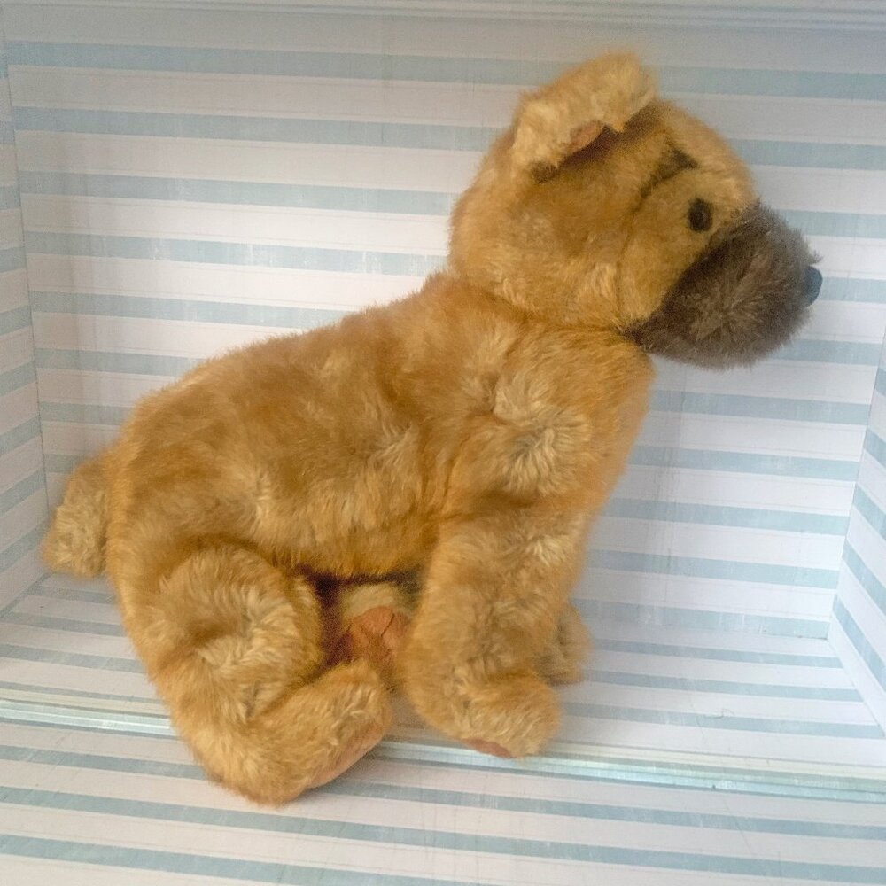 TY Classic Sheriff German Shepherd 2000 Brown Dog Puppy Vintage Plush Retired